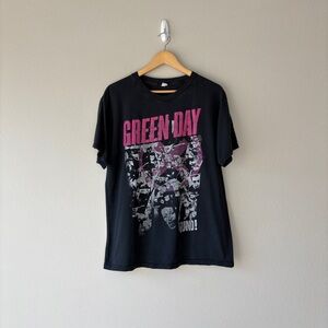 green day uno! graphic rock band t-shirt